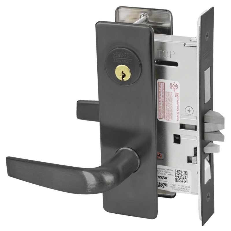 Picture of Corbin Russwin ML2067 CSM Apartment or Dormitory Mortise Lock, CS Lever, M Escutcheon