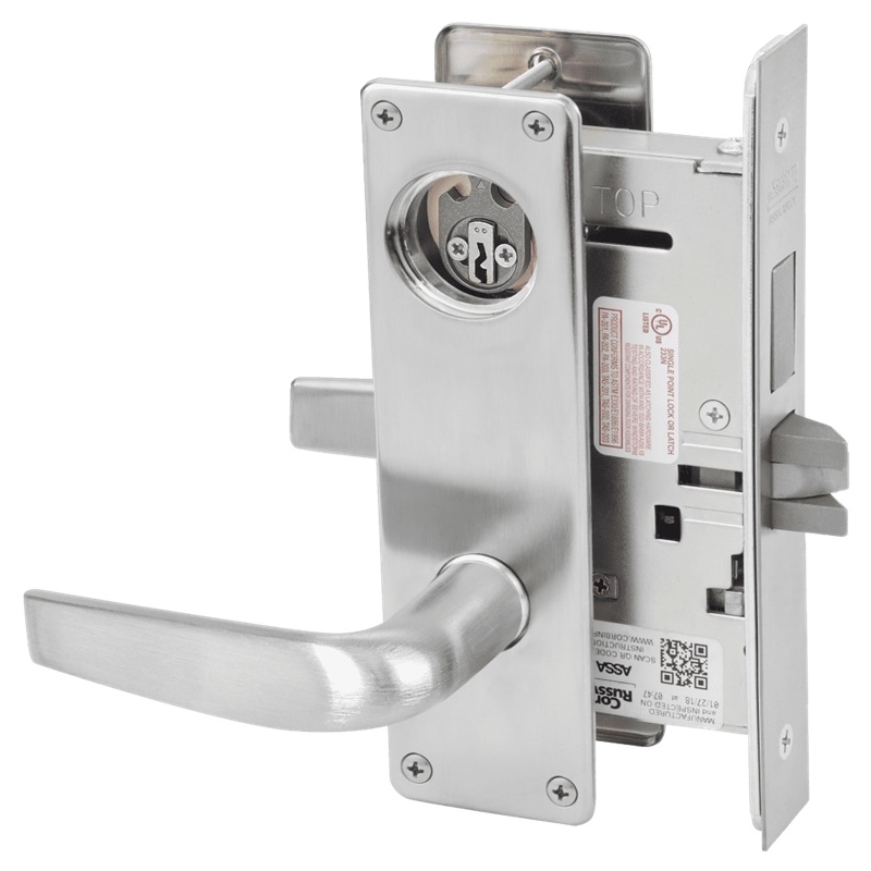Picture of Corbin Russwin ML2024 CSN Entrance or Storeroom Mortise Lock, CS Lever, N Escutcheon