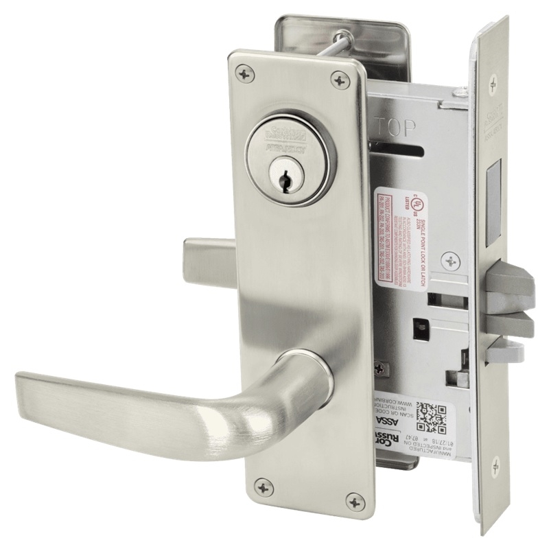 Picture of Corbin Russwin ML2029 CSN Hotel or Motel Mortise Lock, CS Lever, N Escutcheon