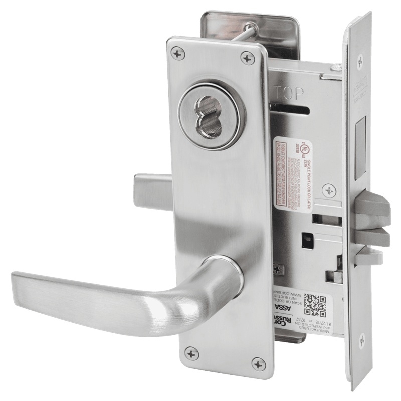 Picture of Corbin Russwin ML2029 CSN Hotel or Motel Mortise Lock, CS Lever, N Escutcheon
