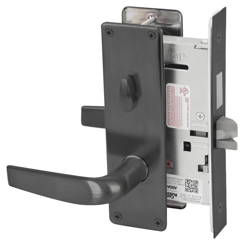 Picture of Corbin Russwin ML2030 CSN Privacy, Bedroom or Bathroom Mortise Lock, CS Lever, N Escutcheon