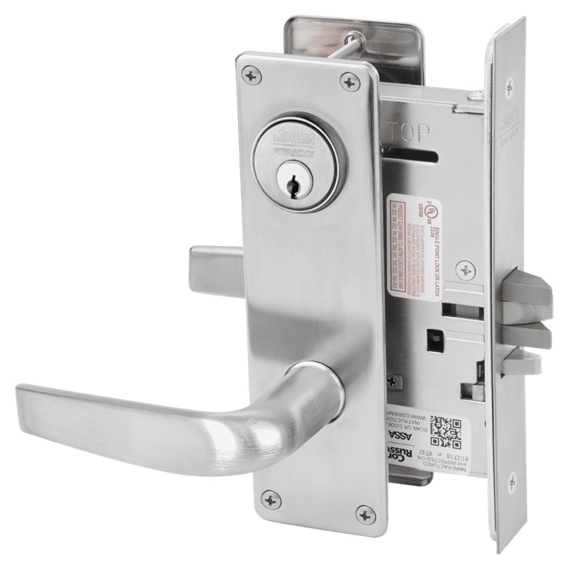 Picture of Corbin Russwin ML2032 CSN Institution or Utility Mortise Lock, CS Lever, N Escutcheon