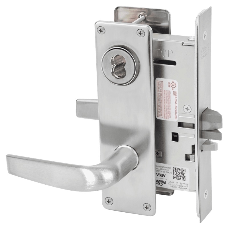 Picture of Corbin Russwin ML2032 CSN Institution or Utility Mortise Lock, CS Lever, N Escutcheon