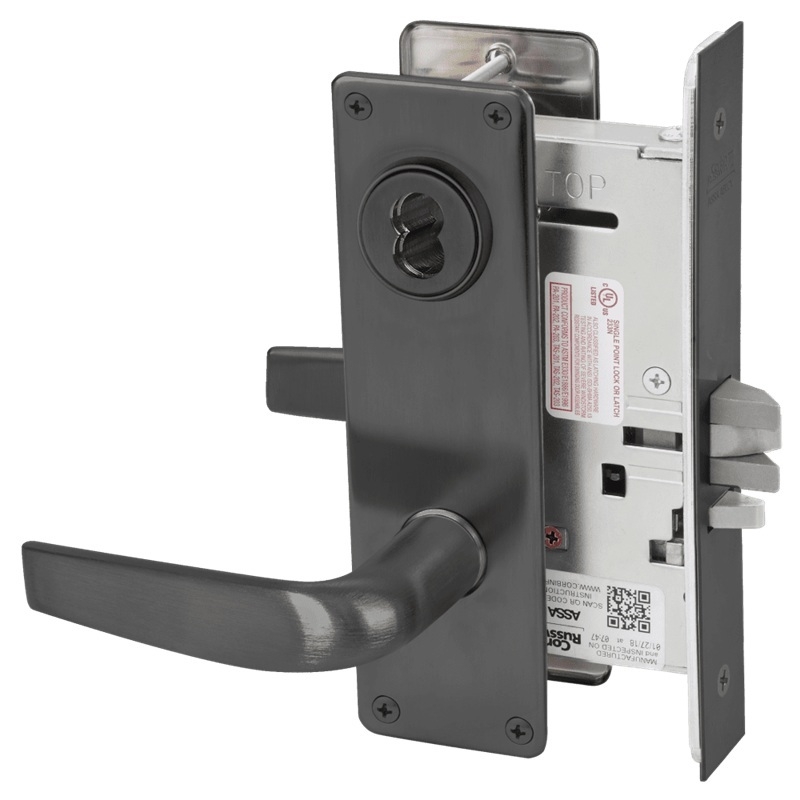 Picture of Corbin Russwin ML2042 CSN Entrance or Public Restroom Mortise Lock, CS Lever, N Escutcheon