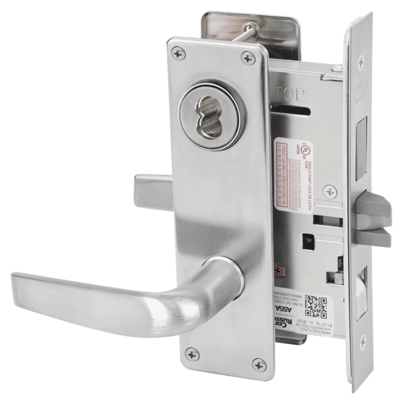 Picture of Corbin Russwin ML2048 CSN Entrance or Apartment Mortise Lock, CS Lever, N Escutcheon