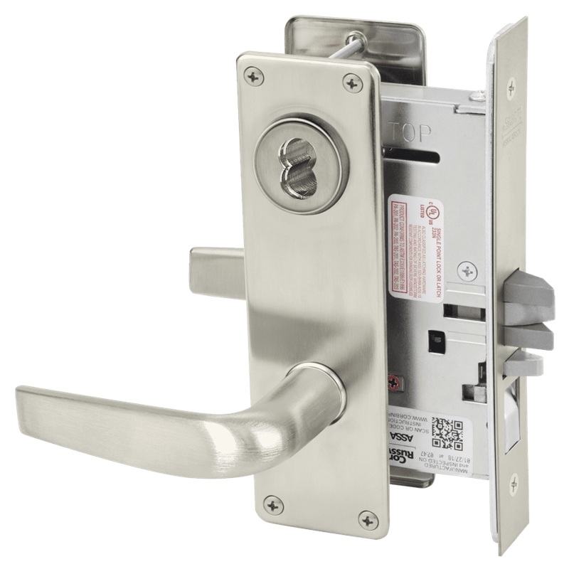 Picture of Corbin Russwin ML2051 CSN Entrance or Office Mortise Lock, CS Lever, N Escutcheon