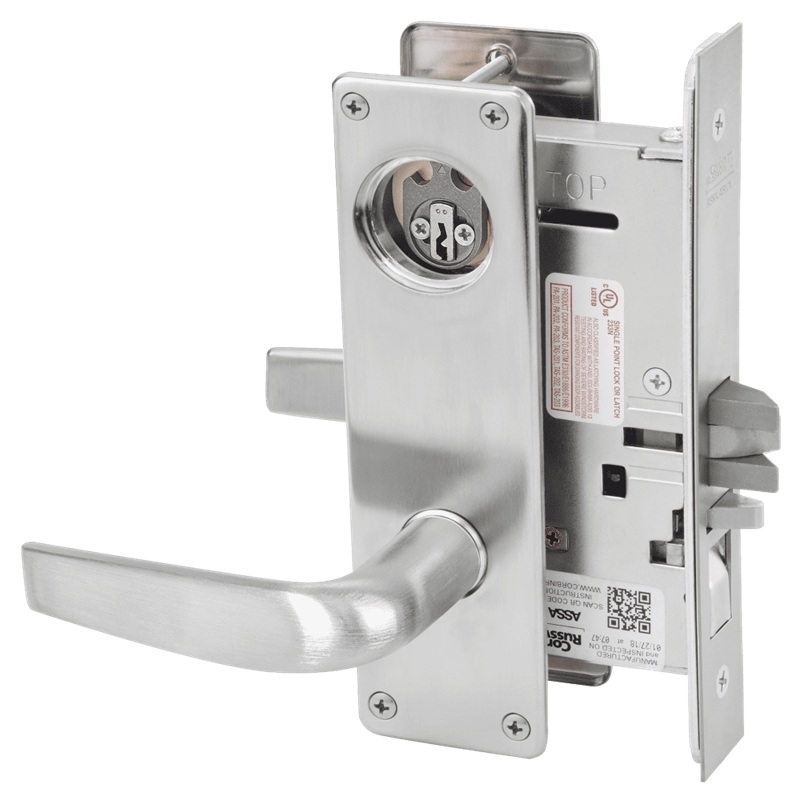 Picture of Corbin Russwin ML2051 CSN Entrance or Office Mortise Lock, CS Lever, N Escutcheon