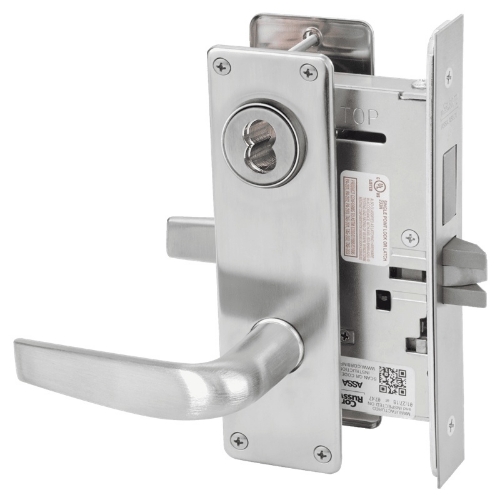 Picture of Corbin Russwin ML2065 CSN Dormitory or Entrance Mortise Lock, CS Lever, N Escutcheon