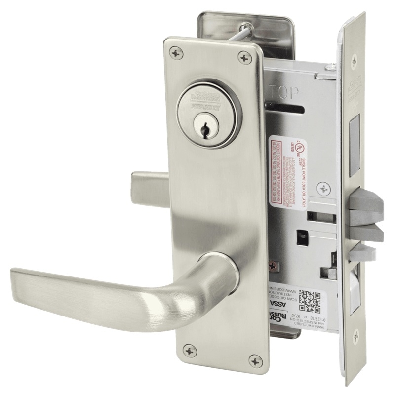 Picture of Corbin Russwin ML2067 CSN Apartment or Dormitory Mortise Lock, CS Lever, N Escutcheon