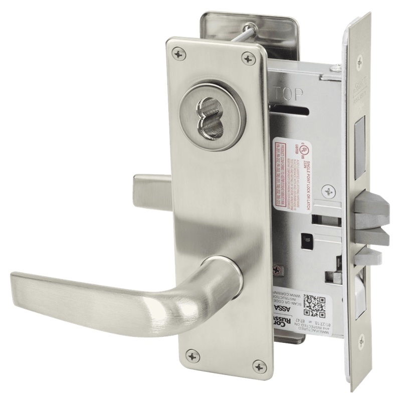 Picture of Corbin Russwin ML2067 CSN Apartment or Dormitory Mortise Lock, CS Lever, N Escutcheon