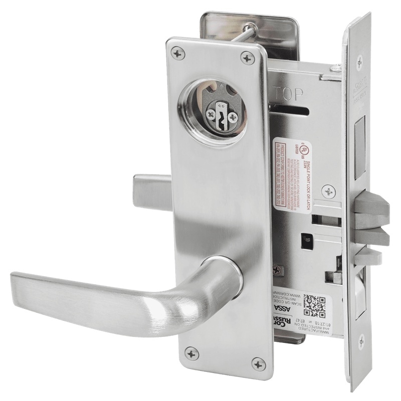 Picture of Corbin Russwin ML2067 CSN Apartment or Dormitory Mortise Lock, CS Lever, N Escutcheon