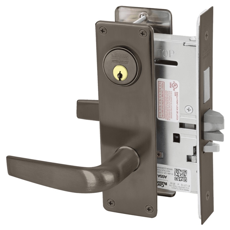 Picture of Corbin Russwin ML2072 CSN Classroom Intruder Mortise Lock, CS Lever, N Escutcheon