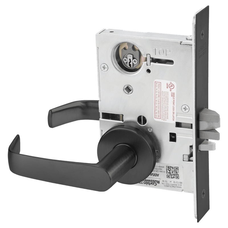 Picture of Corbin Russwin ML2032 NSA Institution or Utility Mortise Lock, NS Lever, A Rose