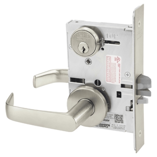 Picture of Corbin Russwin ML2042 NSA Entrance or Public Restroom Mortise Lock, NS Lever, A Rose