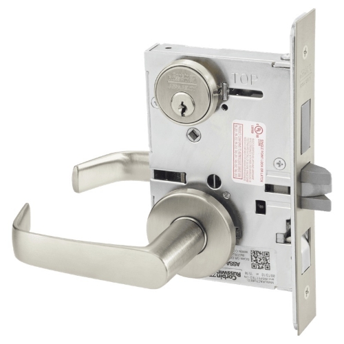 Picture of Corbin Russwin ML2048 NSA Entrance or Apartment Mortise Lock, NS Lever, A Rose