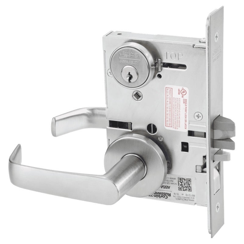Picture of Corbin Russwin ML2051 NSA Entrance or Office Mortise Lock, NS Lever, A Rose