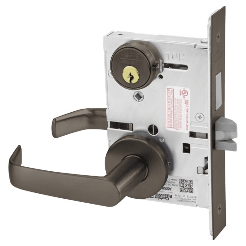 Picture of Corbin Russwin ML2065 NSA Dormitory or Entrance Mortise Lock, NS Lever, A Rose