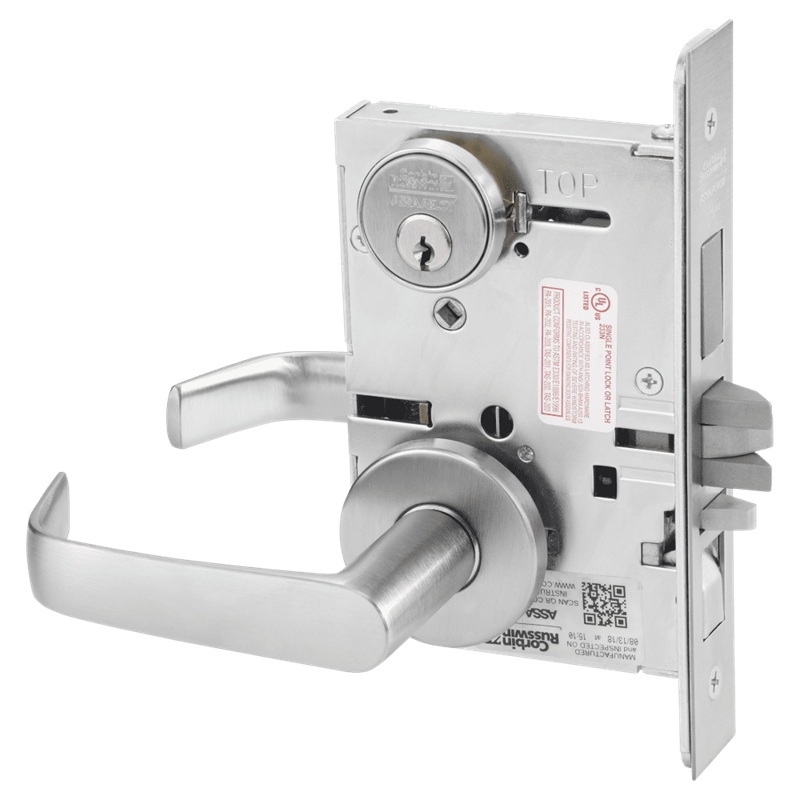 Picture of Corbin Russwin ML2067 NSA Apartment or Dormitory Mortise Lock, NS Lever, A Rose