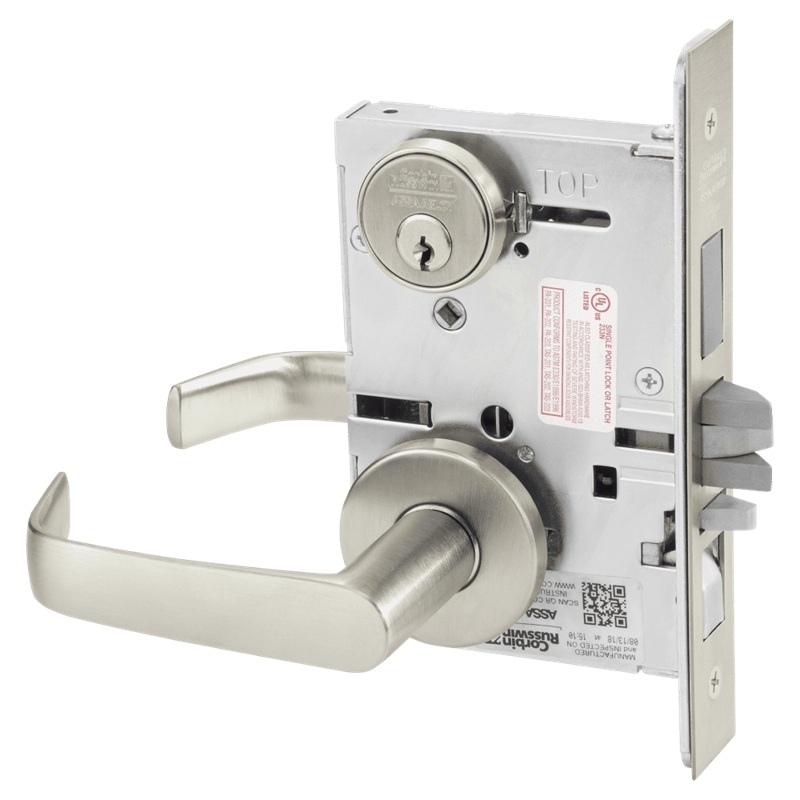 Picture of Corbin Russwin ML2067 NSA Apartment or Dormitory Mortise Lock, NS Lever, A Rose
