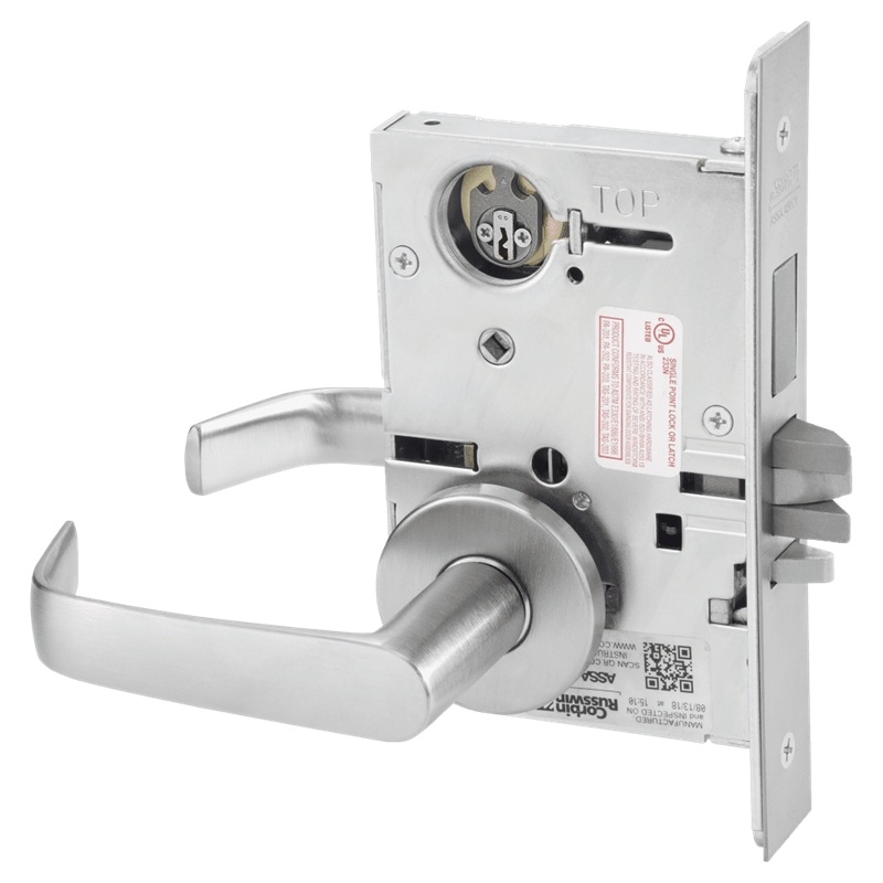 Picture of Corbin Russwin ML2072 NSA Classroom Intruder Mortise Lock, NS Lever, A Rose