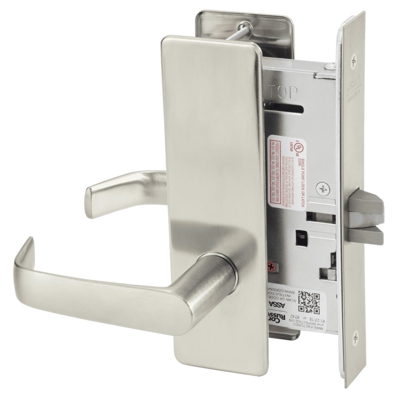 Picture of Corbin Russwin ML2010 NSM Passage or Closet Mortise Lock, NS Lever, M Escutcheon