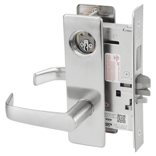 Picture of Corbin Russwin ML2029 NSM Hotel or Motel Mortise Lock, NS Lever, M Escutcheon