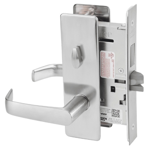 Picture of Corbin Russwin ML2030 NSM Privacy, Bedroom or Bathroom Mortise Lock, NS Lever, M Escutcheon