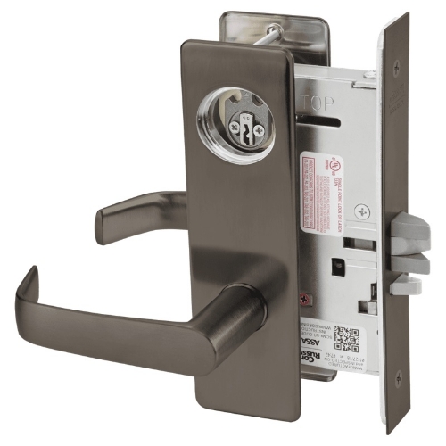 Picture of Corbin Russwin ML2032 NSM Institution or Utility Mortise Lock, NS Lever, M Escutcheon