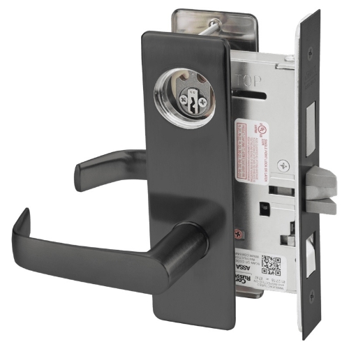 Picture of Corbin Russwin ML2048 NSM Entrance or Apartment Mortise Lock, NS Lever, M Escutcheon