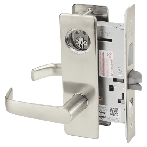 Picture of Corbin Russwin ML2048 NSM Entrance or Apartment Mortise Lock, NS Lever, M Escutcheon