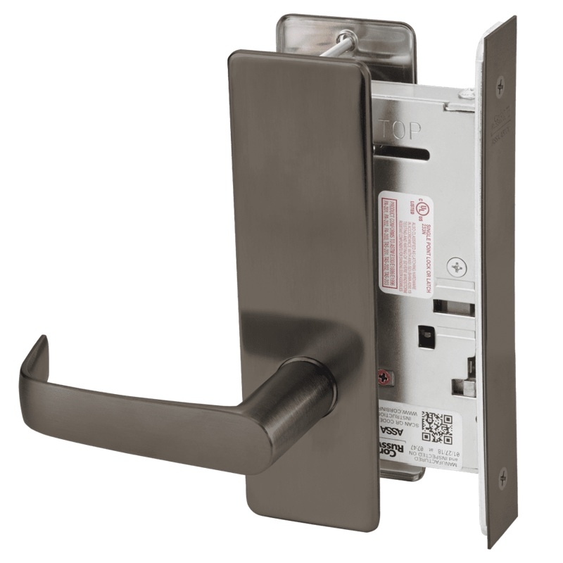 Picture of Corbin Russwin ML2050 NSM Half Dummy Trim Mortise Trim, NS Lever, M Escutcheon