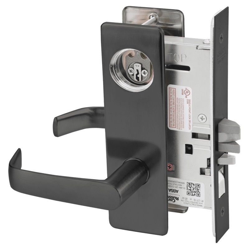 Picture of Corbin Russwin ML2051 NSM Entrance or Office Mortise Lock, NS Lever, M Escutcheon