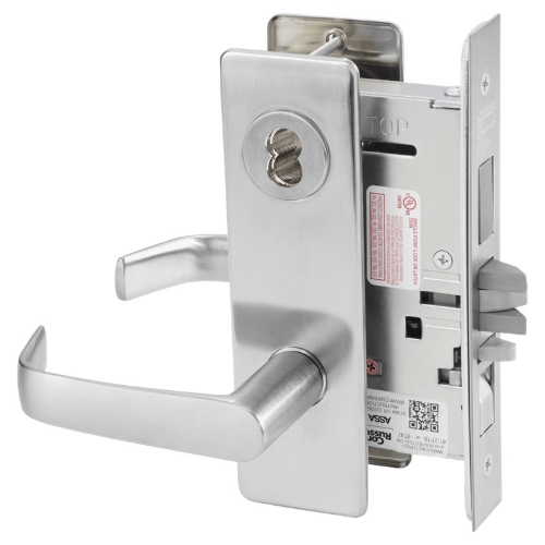 Picture of Corbin Russwin ML2067 NSM Apartment or Dormitory Mortise Lock, NS Lever, M Escutcheon