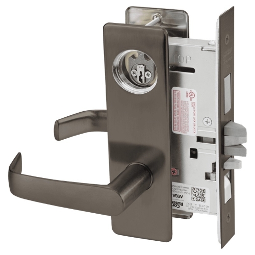 Picture of Corbin Russwin ML2067 NSM Apartment or Dormitory Mortise Lock, NS Lever, M Escutcheon