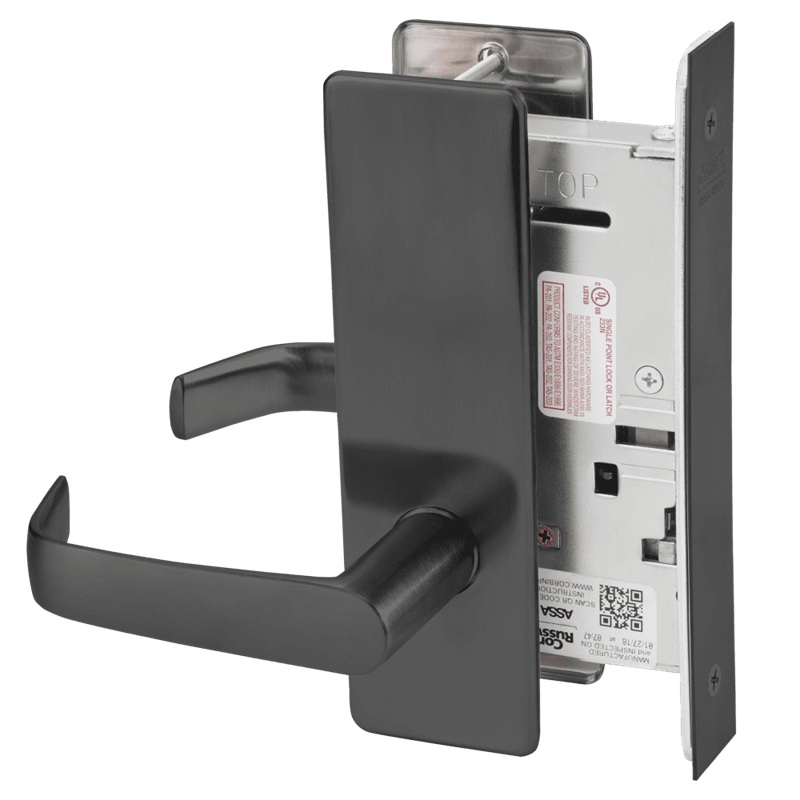 Picture of Corbin Russwin ML2070 NSM Full Dummy Trim Mortise Trim, NS Lever, M Escutcheon