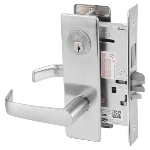 Picture of Corbin Russwin ML2072 NSM Classroom Intruder Mortise Lock, NS Lever, M Escutcheon