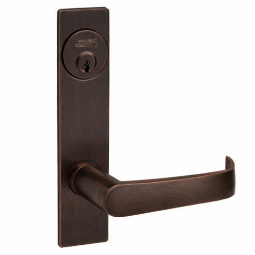 Picture of Corbin Russwin ML2051 NSP Entrance or Office Mortise Lock, NS Lever, P Escutcheon