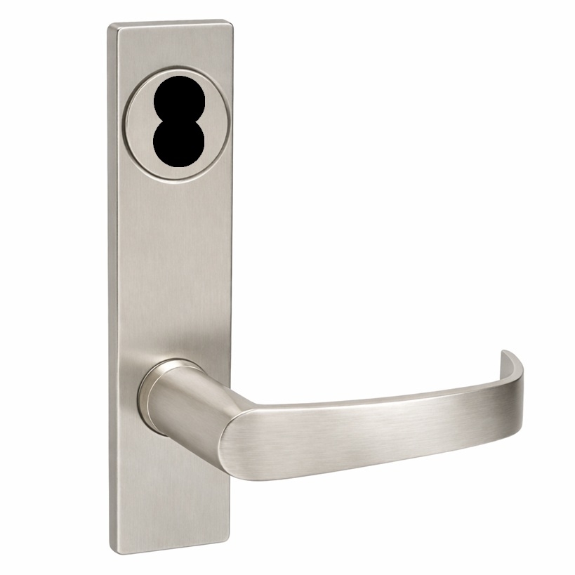 Picture of Corbin Russwin ML2072 NSP Classroom Intruder Mortise Lock, NS Lever, P Escutcheon