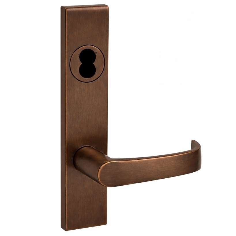 Picture of Corbin Russwin ML2075 NSR Security Entrance or Office Mortise Lock, NS Lever, R Escutcheon