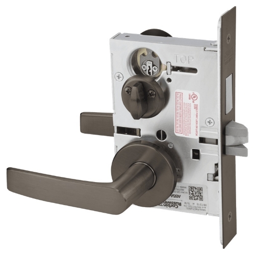 Picture of Corbin Russwin ML2020 ASA Privacy, Bedroom or Bathroom Mortise Lock, AS Lever, A Rose