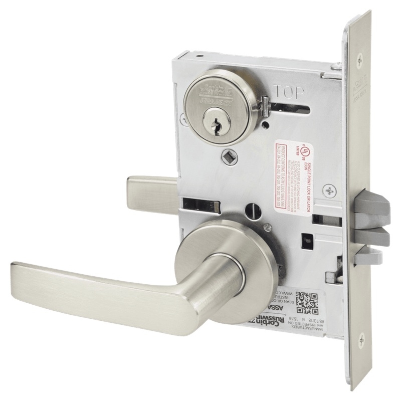 Picture of Corbin Russwin ML2032 ASA Institution or Utility Mortise Lock, AS Lever, A Rose