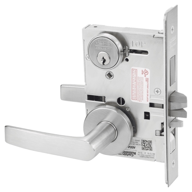 Picture of Corbin Russwin ML2067 ASA Apartment or Dormitory Mortise Lock, AS Lever, A Rose