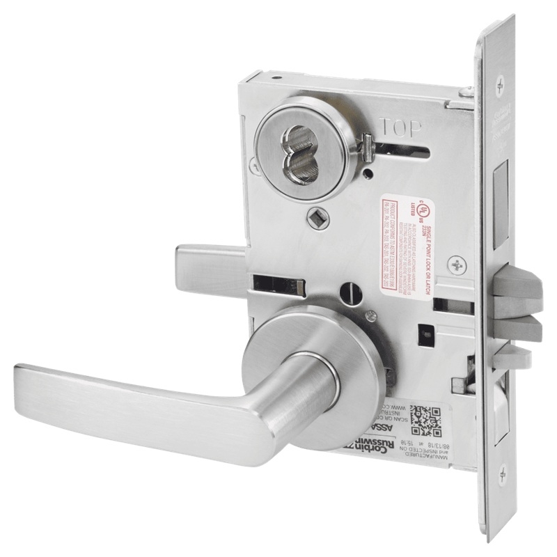 Picture of Corbin Russwin ML2067 ASA Apartment or Dormitory Mortise Lock, AS Lever, A Rose