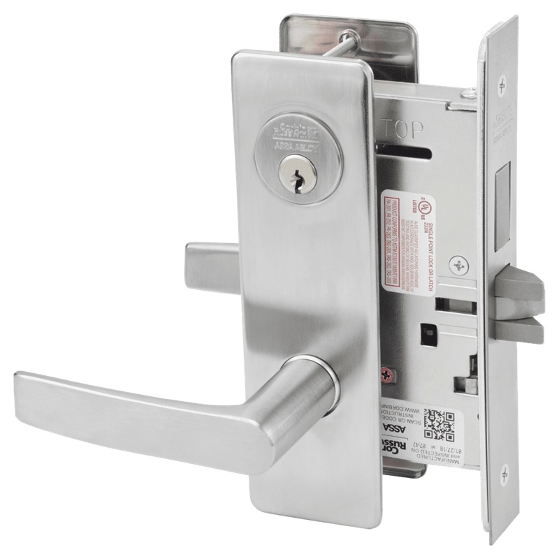 Picture of Corbin Russwin ML2022 ASM Store Door Mortise Lock, AS Lever, M Escutcheon