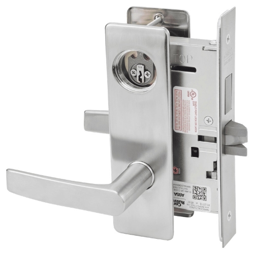 Picture of Corbin Russwin ML2024 ASM Entrance or Storeroom Mortise Lock, AS Lever, M Escutcheon