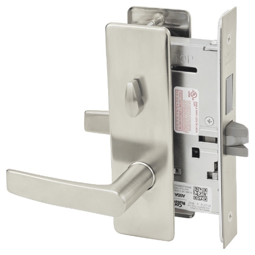 Picture of Corbin Russwin ML2030 ASM Privacy, Bedroom or Bathroom Mortise Lock, AS Lever, M Escutcheon