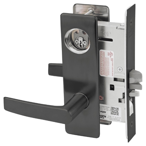 Picture of Corbin Russwin ML2051 ASM Entrance or Office Mortise Lock, AS Lever, M Escutcheon