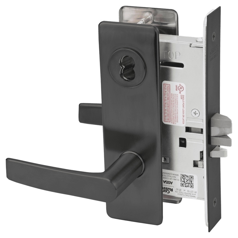 Picture of Corbin Russwin ML2057 ASM Storeroom or Closet Mortise Lock, AS Lever, M Escutcheon