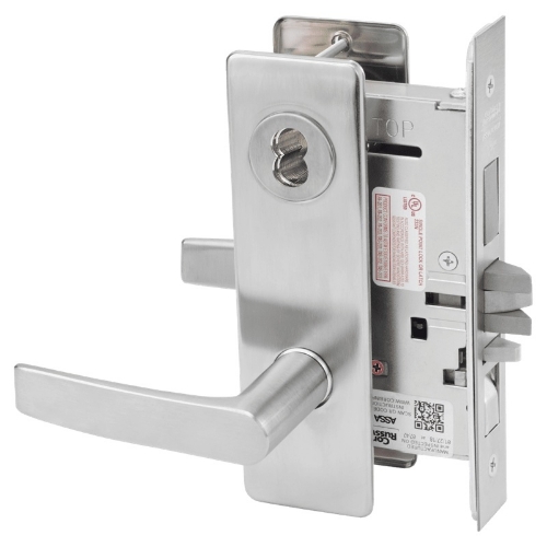 Picture of Corbin Russwin ML2067 ASM Apartment or Dormitory Mortise Lock, AS Lever, M Escutcheon