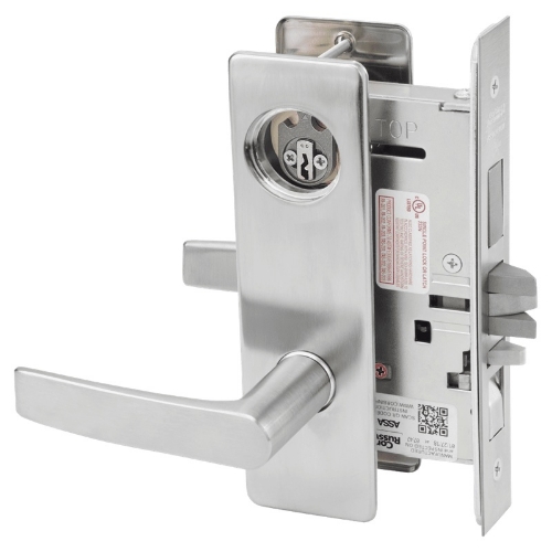 Picture of Corbin Russwin ML2067 ASM Apartment or Dormitory Mortise Lock, AS Lever, M Escutcheon